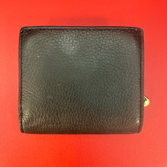 Coach Pebble Leather Snap Wallet (Black) - Picture 9 of 10